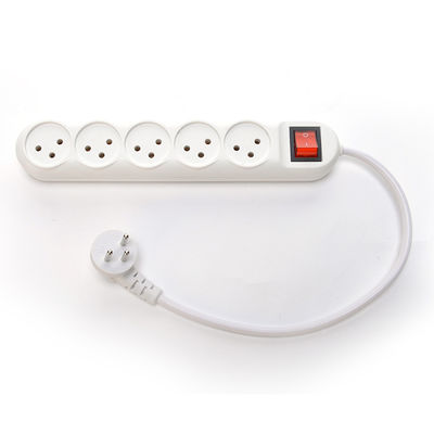 Power Strip Israel Type 5 Pin Multi Socket Plug Extension Cord Customized Support Extended VDE Standard Cable H05vv-f 3g1