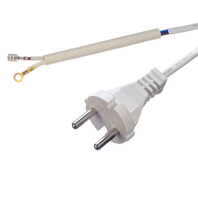 Computador de mesa H05vv Cabel Mit Schukostecker SNI Certificado Cordão de alimentação AC 2 pinos Eu 1,5m com material de jaqueta de borracha