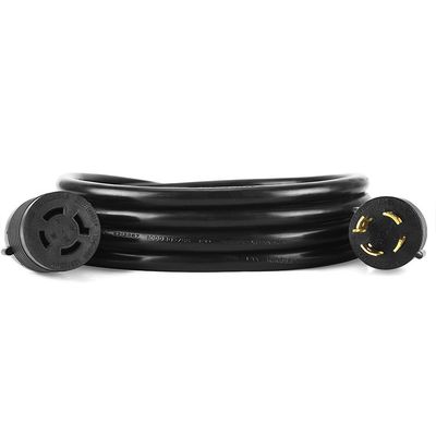 L14-20R Generator Extension Cord Heavy Duty Generator Locking Power Cord 10FT Black Conductor Bared stranded cooper