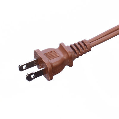 2X16AWG Proteção do Isolamento Marrom ETL Plug Cordão de Alimentação Cordão de Extensão NEMA Endes masculinos Tipo ETL Compliant ETL Certificado