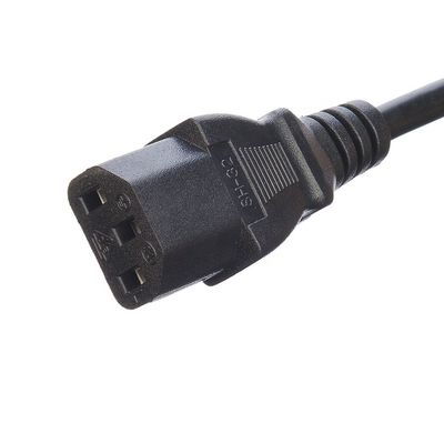 Eletrodoméstico de casa de oxigênio livre Bared Stranded Copper 3 Pin 16A Plug Cordão de alimentação C13 Conector preto Italia Cordão de alimentação padrão