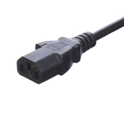 Eletrodoméstico de casa de oxigênio livre Bared Stranded Copper 3 Pin 16A Plug Cordão de alimentação C13 Conector preto Italia Cordão de alimentação padrão