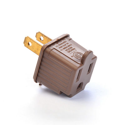 Adaptador de tomada de ETL padrão americano portátil para carregamento móvel 1 tomadas e auto-aterramento