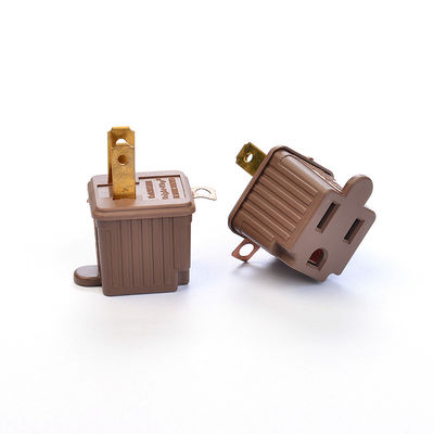 Adaptador de tomada de ETL padrão americano portátil para carregamento móvel 1 tomadas e auto-aterramento