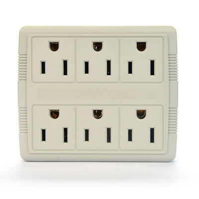 Adaptador de tomada de ETL padrão americano portátil para carregamento móvel 1 tomadas e auto-aterramento