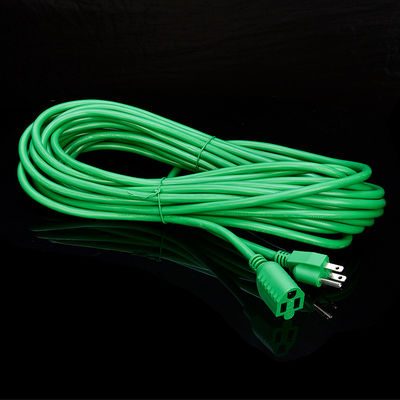 Verde Impermeável padrão americano 3 pin Verde ETL cabo de extensão de trabalho pesado Eletrodoméstico nível IP IP11