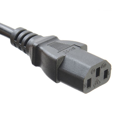 VDE Certificated Shucko CEE7/7 Plug with IEC C13 Connector Computer Power Cords Extension Cords Length 1.5M or Customized