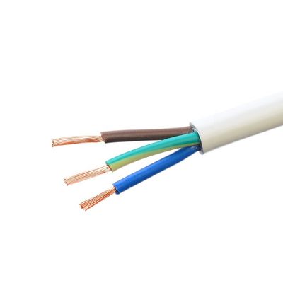 Intervalo de temperatura -5°C a 70°C RVV 3 núcleos 3X0,75 mm2 Proteção isolada em branco Cabo de alimentação elétrica com condutor elétrico