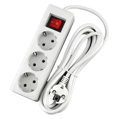CE Certificado UE Extensão Socket Power Strip com 3x1.5mm Cable e Switch WIFI NÃO padrão UE 1 Meter Cable com Switch