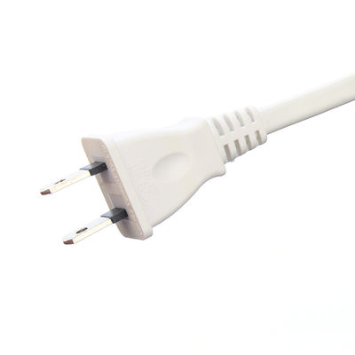 2X2mm2 Condutor de cobre de cadeia sem oxigênio JET 2 Pin Plug Fim masculino Tipo Japão PSE Cordão de extensão padrão de laptop