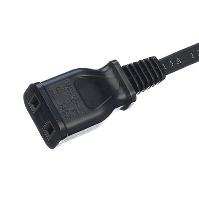 Cordão de extensão de eletrodomésticos PSE Certificado AC Cordão de alimentação japonês Jet Socket Female End Type Standard 2 Flat Poles Plug