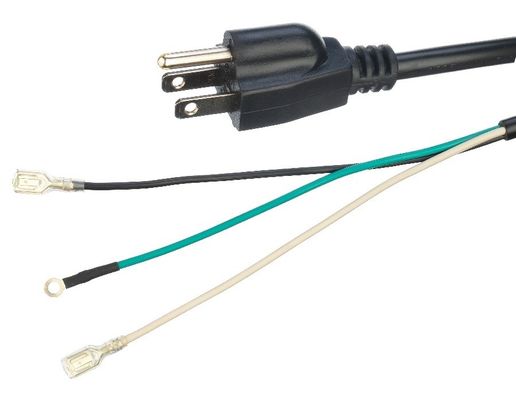 Cordões de alimentação Cordões de extensão ETL Cordão de alimentação padrão AMARÃO comprimento 5FT/OEM Plug preto Soquete 2 pin Cordão de alimentação para eletrodomésticos