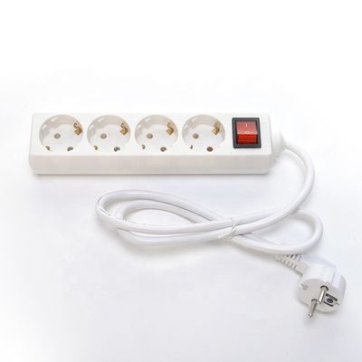 5 Soquete de extensão de gangue 3x1.5mm2x5m VDE Flexível Cable Power Strip com proteção infantil e 10/16A de corrente nominal