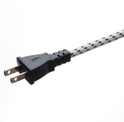 Conector de extensão de cabo de alimentação de aterragem padrão para chaleira de ferro elétrico 2 pines trançado com corrente nominal 10A-16A