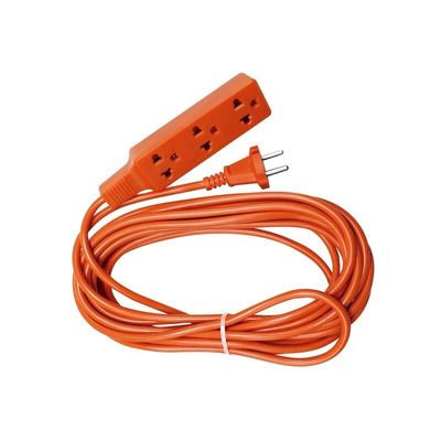 Material do condutor de cobre sem oxigénio com cadeia descartável Protector contra sobrevolumes Faixa de alimentação Laranja Euro 2 Plug de alfinete redondo SJT 2/16AWG