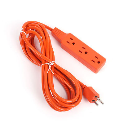 Material do condutor de cobre sem oxigénio com cadeia descartável Protector contra sobrevolumes Faixa de alimentação Laranja Euro 2 Plug de alfinete redondo SJT 2/16AWG