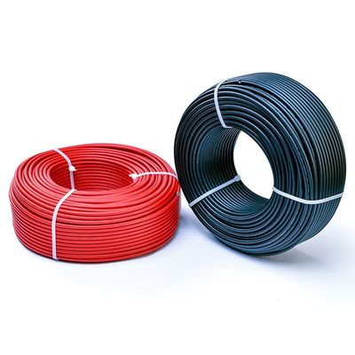 Intervalo de temperatura -40°C a 90°C Sistema de Energia Solar Cable DC 4mm e 6mm para painel solar 6 10 Sq Mm1500V XLPE Jacket