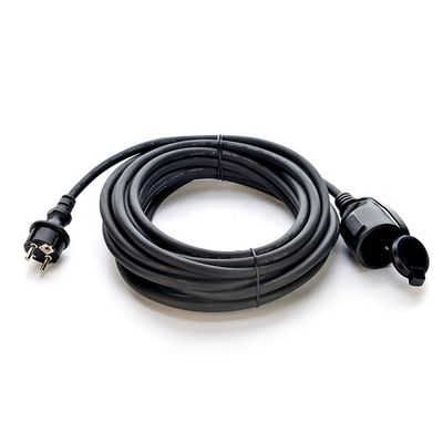 Material do condutor de cobre sem oxigénio com cadeia descartável de corrente alternada para indústria ao ar livre 3m Preto H07RN-F Eu Cordão de alimentação