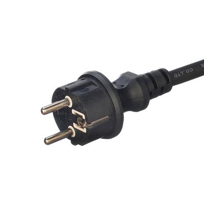 Material do condutor de cobre sem oxigénio com cadeia descartável de corrente alternada para indústria ao ar livre 3m Preto H07RN-F Eu Cordão de alimentação