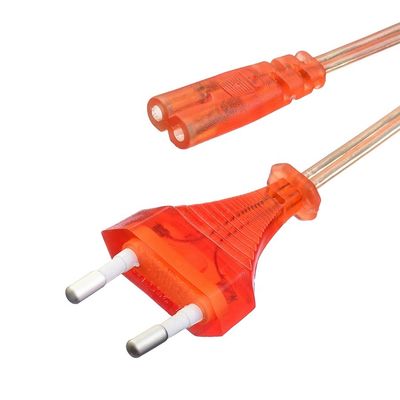 Commercial Direct 2.5A 2 Pin Plug Power Cords Black Kettle Plug com conector IEC60320 C7 VDE Power Cord