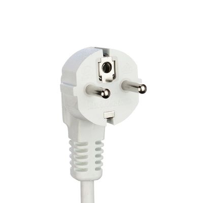 Corda de alimentação de divisão de tipo Y de tipo branca feminina, sem oxigénio, de cobre em cadeia, com fio de extensão de energia de 250V/16A VDE aprovada
