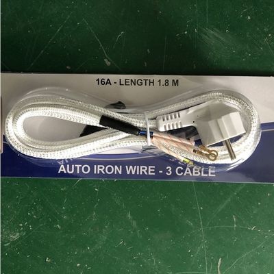 3 Prong Cotton Braided Power Cord Voltagem nominal 250v Grounding Standard Grounding para cozinha de arroz no mercado da Indonésia