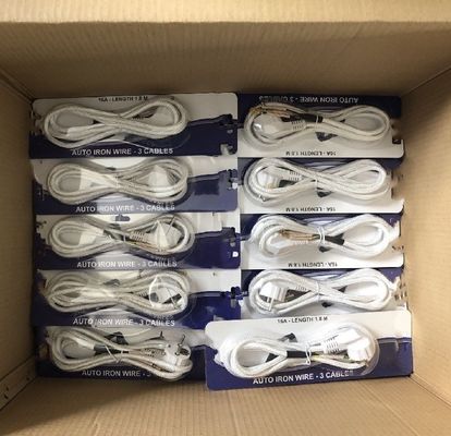 3 Prong Cotton Braided Power Cord Voltagem nominal 250v Grounding Standard Grounding para cozinha de arroz no mercado da Indonésia
