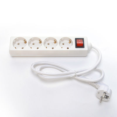 Customized Power Socket Power Strip with Independent Switch 4 Outlets