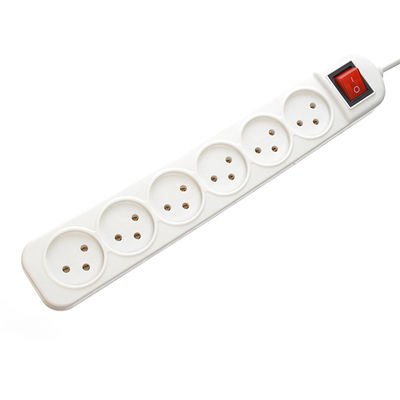 Multi Outlet Power Strip com 6 tomadas universais e 3 pin Prong Plug WIFI NO Grounding Grounding Vertical