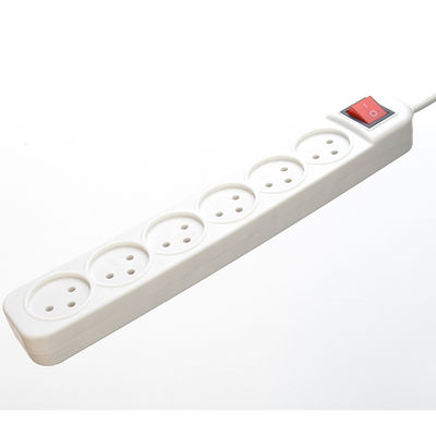 Multi Outlet Power Strip com 6 tomadas universais e 3 pin Prong Plug WIFI NO Grounding Grounding Vertical