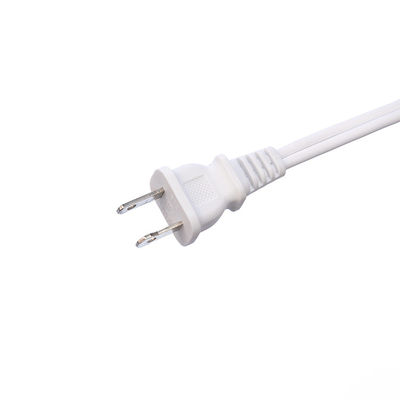 ETL padrão branco 2 pin plug com 18 AWG Cable Nema 1-15p para 1-15r macho para fêmea cabo de extensão com 13A corrente nominal