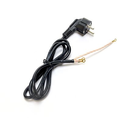 VDE/SNI/KC Plug Type 3 Round Pin Schuko Extension Cord para fogão e forno Design de ponta aberta