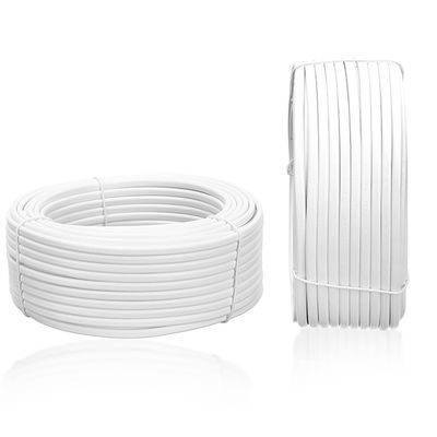 Cabos de cobre brancos certificados H03VVH2-F 300/300V Flexíveis 2x0,75 mm2 para edifícios domésticos Cabos de energia elétrica