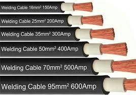 16 25 mm quadrados Cabo de solda Condutor de cobre Pvc isolado de núcleo único Cabo flexível para máquina de solda Resistente ao óleo