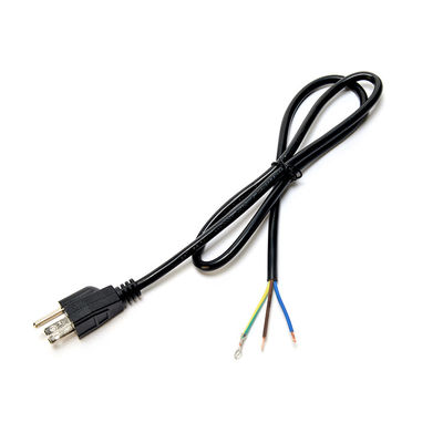 Especificação do cabo 16/14/18AWG ETL Cabos de alimentação padrão para laptop 15A NEMA-15P Máquina de fabricação de cabo de alimentação de plugue de 3 fases