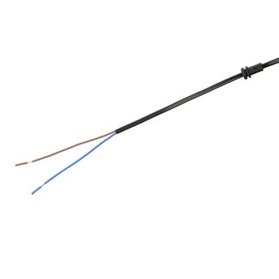 2.5A 2 pin plug cabos de alimentação Ventilador elétrico preto com oxigénio livre Bared Stranded cobre metade despojado fim