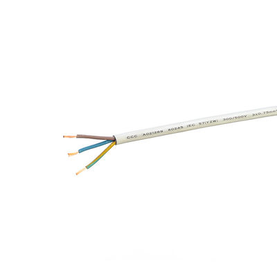 Cabos isolados VDE padrão H05 Rr de borracha 2x0,75 Cabos de cobre para aparelhos domésticos e temperatura exterior -5C a 70C