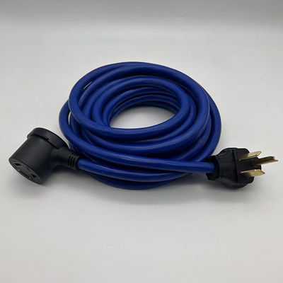 20A 110V Cabo elétrico e extensão Wre 50 Amp Rv cabo de extensão de trabalho pesado Nema 3 Pin 10-50P Plug STJW 3/14 3/12 3/10 AWG 10-50