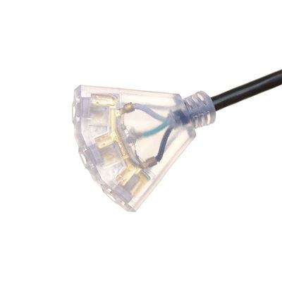 ETL Certified 100 ft Outdoor Extension Cord 16/3 12/3 Sjeoow with 3 Taps 5-15p and 5-15r Connector Copper Conductor