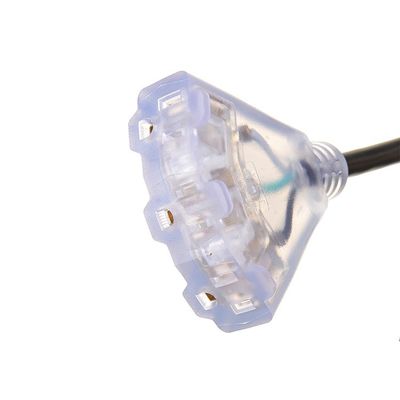 ETL Certified 100 ft Outdoor Extension Cord 16/3 12/3 Sjeoow with 3 Taps 5-15p and 5-15r Connector Copper Conductor