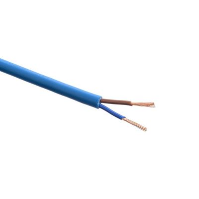 VDE isolado azul padrão 300/300V RVV 2*0,75mm Flexível cabo de alimentação dois fios de núcleo de cobre condutor com isolamento