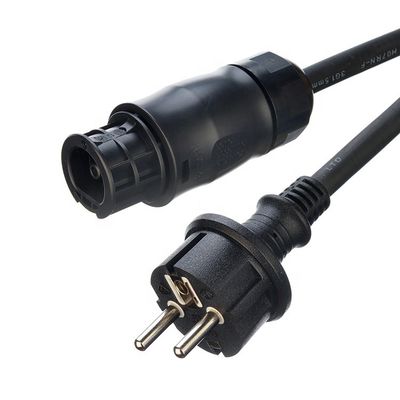 Batteri BC01 Schuko Plug e IP68 Conector de fio do painel solar para Inverter do painel solar H07RN-F 3X2.5MM2 cabo de alimentação