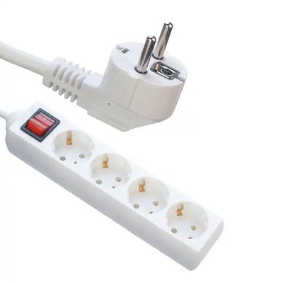 Cabo de extensão de 250 V Soquete universal 3M 5M Cabo de 4 furos Faixa de alimentação 3x4 Cabo de alimentação 16A para várias tomadas e dispositivos