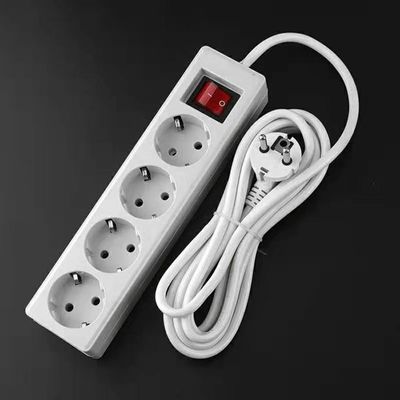 Cabo de extensão de 250 V Soquete universal 3M 5M Cabo de 4 furos Faixa de alimentação 3x4 Cabo de alimentação 16A para várias tomadas e dispositivos