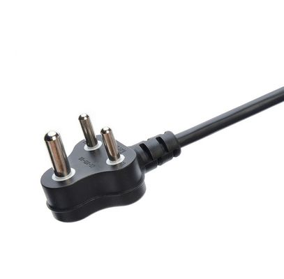 16A 3 Pin Plug Cordes de alimentação África do Sul SABS padrão para eletrodomésticos Black Laptop Plug Commercial Tipo masculino