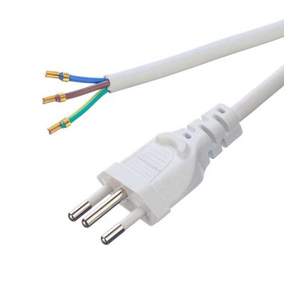 Personalização Brasil 10A/250V 3 Pin Plug 3x0.75MM2 PS4 Cable de alimentação para lâmpada de sal Certificado pela DIN VDE 0620/EN 50075 1990