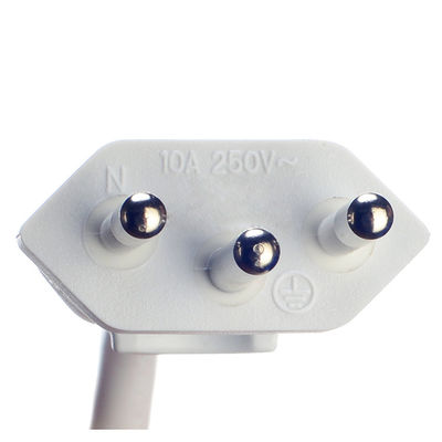 Personalização Brasil 10A/250V 3 Pin Plug 3x0.75MM2 PS4 Cable de alimentação para lâmpada de sal Certificado pela DIN VDE 0620/EN 50075 1990