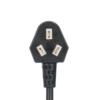 CCC Padrão 3 Pin Laptop Cordão de Alimentação Ac Austrália Cabo de Alimentação H05vv-f Au Ac Cabo de Alimentação 16A 250V personalizado Preto