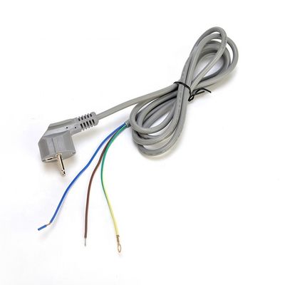 16A Plug VDE H05vv-f 3g1.0mm2 Fio despojado com extremidade aberta Personalizado AC Computador de Potência Euro Cord Best Welcome Fashion