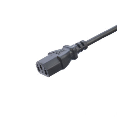 Plug AC preto / personalizado IEC60320 C13 C5 com cabo de alimentação de 3 pinos Reino Unido BS Standard 10A-16A Cable de alimentação de corrente nominal